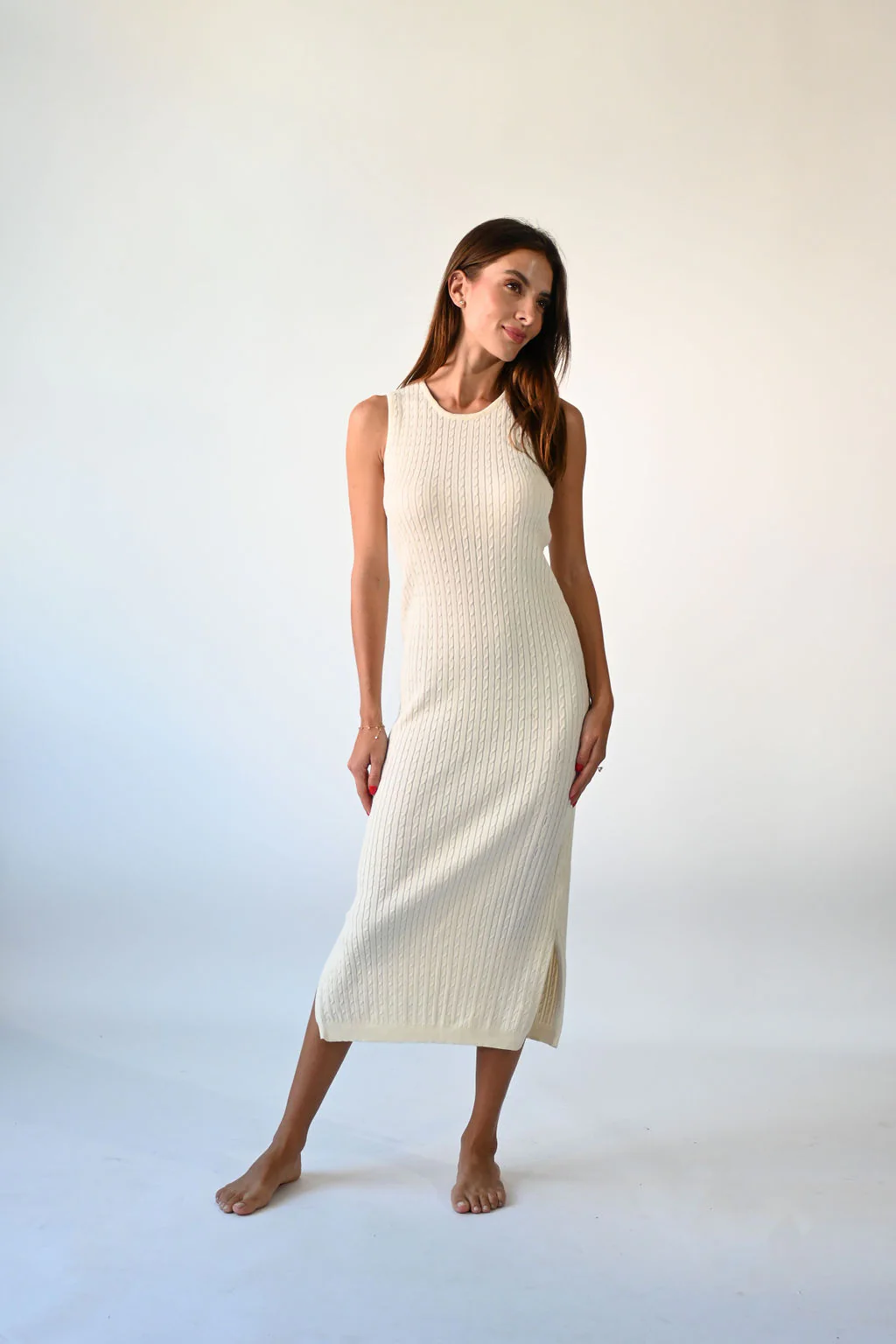 Cable Knit Jumper Dress - Image 3